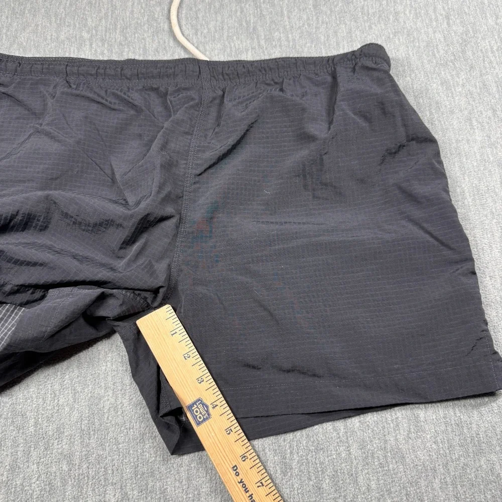 Tommy Bahama Swim Trunks‎ Men S Black Grid Pattern Nylon Elastic Waist Casual